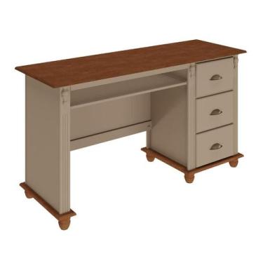 Imagem de Escrivaninha com Porta Teclado Liberado e Pés Torneados - Meyer Móveis