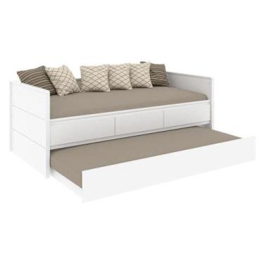 Imagem de Bicama Babá Lais Branco Aceinado - Carolina - CAROLINA BABY