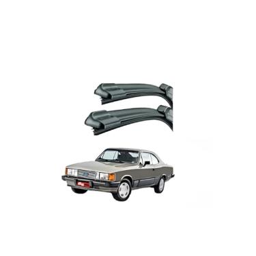 Imagem de Kit Par Palhetas Automotiva Limpadores Para-brisa Caravam Diplomata Opala