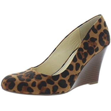 Imagem de Jessica Simpson escarpim feminino com salto anabela, Leopard, 9.5
