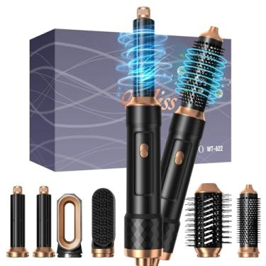 Imagem de Yitrust Conjunto De Ferramentas Modelagem Cabelo 6 Em 1: Escova Ar Quente Iônica, Chapinha Redonda, Modelador Volume, Térmico E Secador