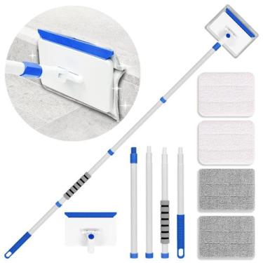 Imagem de Ferramenta de limpeza de rodapé LIYFUHY Alça extensível para limpeza d