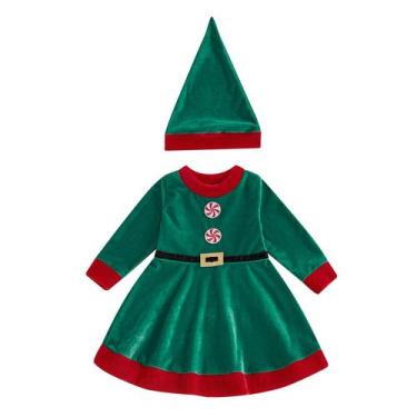 Imagem de Fantasia Aifawile Kids Toddler Baby Girls Christmas Elf 12-24M