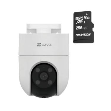 Imagem de Kit Camera de Seguranca Wi-Fi Externa Full HD 1080p Pan/Tilt Visao Noturna Colorida Deteccao de Movimento IP65 + Cartao de Memoria Micro SD 256GB Classe 10 Alta Velocidade