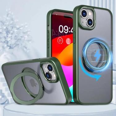 Imagem de Capa Capinha Case Anti Impacto Anel Magsafe Compativel Com iPhone 15 -