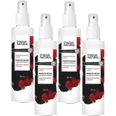 Imagem de 4UN Fluido Termo Ativador Pimenta Negra 190ML D'agua natural - D'Água 
