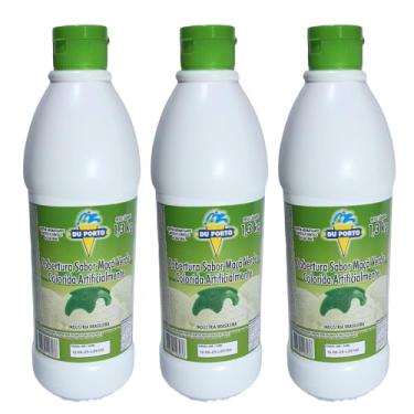 Imagem de Cobertura Para Sorvetes Sobremesas Kit 3 Potes Alto Rendimento (Maça Verde)