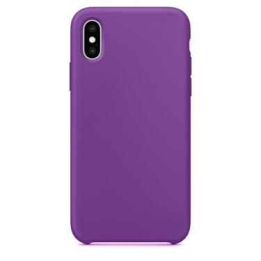 Imagem de Capinha Celular Compatível com iPhone X e XS Silicone Aveludado - GCM,