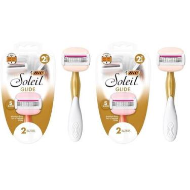 Imagem de Lâminas de barbear descartáveis BIC Soleil Glide Women 5 lâminas x2