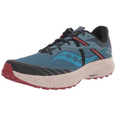 Imagem de Saucony Tênis de corrida masculino Ride 15 Tr, Deep Sea Lava, 41 EU