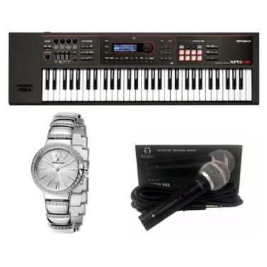Imagem de Kit Teclado Roland Xps30 Bk Microfone e Relógio Dk11237-4