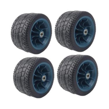 Imagem de Ｂｅｓｇａ 4 peças de pneu de carrinho de mão de 7" para serviço pesado, reboque multiuso, substituição de pneu sólido, roda de carrinho de mão para
