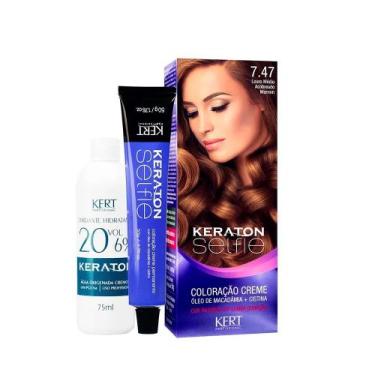 Imagem de Tintura Keraton Selfie 7.47 Louro Médio Acobreado Marrom