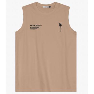 Imagem de Machão Juvenil Masculino em Meia Malha Minty Marrom, 14, Marrom