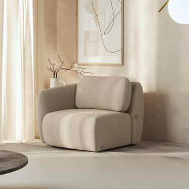 Imagem de Sofá Modular 80cm com Braço Esquerdo Orla CabeCasa MadeiraOriginals - 