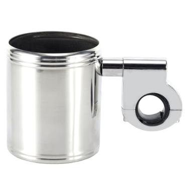 Imagem de RiderVibe Copo universal para motocicleta, suporte de garrafa de bebida de água, rotação de 360° para apoio de braço de guidão de motocicleta e scooter