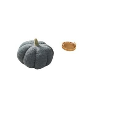 Imagem de Fenteer Almofadas de Abóbora de Halloween, Cestas de Frutas Trançadas, Decoração de Travesseiros de Pelúcia, Almofadas Decorativas de Sofá, Tigela de Servir L