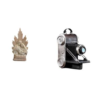 Imagem de MotiveTech Escultura Católica Clássica de Resina, Estatueta para Escritório, Mesa, Carro, Decoração de Casa, Modelo de Câmera Exclusivo, Ornamento, Vitrine, Aces