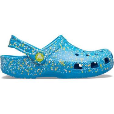 Imagem de Sandália Crocs Classic Paint Splatter Clog T Marina/multi, 23, Marina,