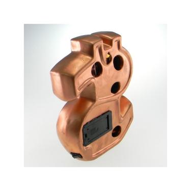 Imagem de Cifrão Decorativo Para Parede De Cerâmica Luzes Led Cobre