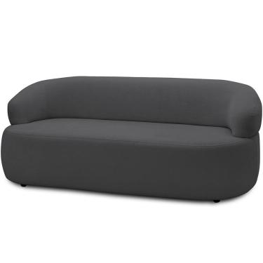 Imagem de Sofá 3 Lugares Orgânico Sala De Estar Living 170cm Carmen F04 Bouclê Grafite - Lyam Decor