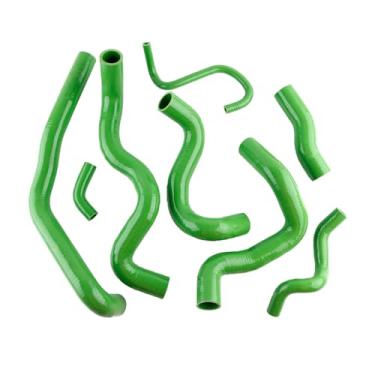 Imagem de XAJINGSU Kit de tubo de mangueira de refrigeração de radiador de silicone (3 camadas 4,5 mm de espessura, 8 peças) para modelos BMW Mini Cooper S R56 1.6 Turbo 2006-2013, resistência a altas