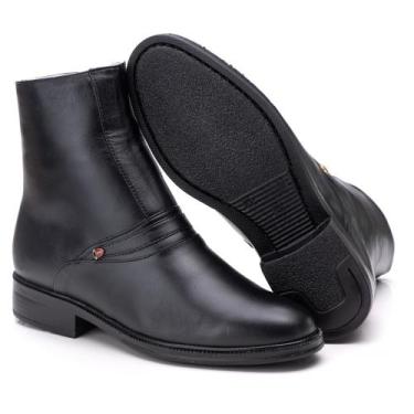 Imagem de Bota Coturno Masculina Confort 6500 Ranster Casual Couro Legítimo, Pre