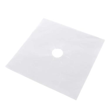 Imagem de Almofada Reutilizável da Fibra de Vidro do Protetor do Fogão a Gás para a Segurança Superior do Fogão (Prata)