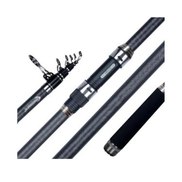 Imagem de Vara de Pesca de Viagem Vara de pesca telescópica para surfe, potência 80-150g, 30T, carbono, para viagem, para em terra firme(5.0m)