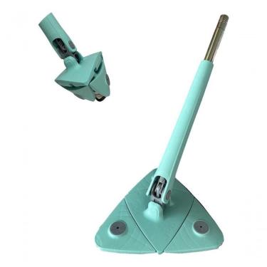 Imagem de Rodo Mop Triangular Giratório Com 2 Refis Limpeza Completa