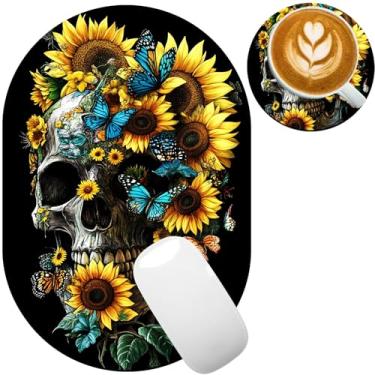 Imagem de TOEMZTFT Mouse pad pequeno, portátil, fundo de borracha antiderrapante à prova d'água, adequado para mouse sem fio, bandeja de teclado para laptop para homens e mulheres, viagem de escritório 18 x 27