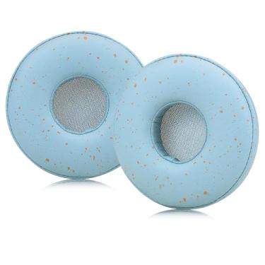 Imagem de SINOWO Almofadas auriculares de substituição para fones de ouvido Sony WH-H810, almofadas auriculares com espuma viscoelástica de isolamento de ruído, couro de proteína macia - azul cristal