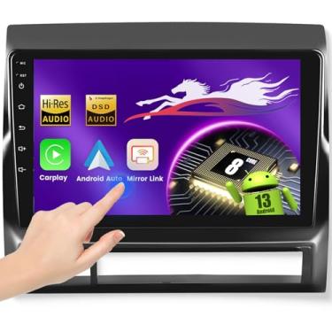 Imagem de Estéreo automotivo Android para Toyota Tacoma 2005-2013 com Qualcomm 8 Core 4G + 64G 5G WiFi, 22.9 cm 1280P QLED Touchscreen Car Radio Carplay Android Auto BT5.1 DSP/Hi-Res Audio SWC GPS Backup Camera