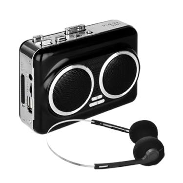 Imagem de Alto-falante duplo estéreo puro e leitor de cassete reverso, cassete portátil para conversor digital MP3 via USB