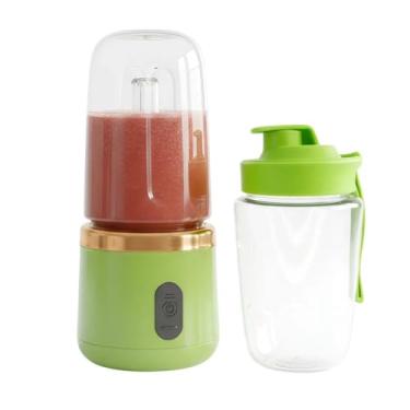 Imagem de Liquidificador Portátil Recarregável USB - Mixer Juice 400ML com Copo Integrado (Verde)