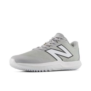 Imagem de New Balance Tênis de beisebol unissex FuelCell 4040 V7 Turf Trainer, Raincloud/branco óptico, 7 X-Wide Women/5.5 Wide Men