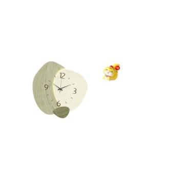 Imagem de Fenteer Relógio de Parede com Desenho Animado E Estatueta de Cobra para Decoração de Cozinha, Escritório, Quarto, Casa de Fazenda, Mesa, Prateleira, Peça Cent