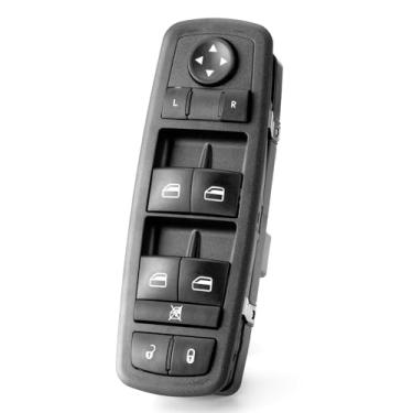 Imagem de Interruptor de janela Master Power Lado do motorista para 2014-2019 Jep Cherokee 2013-2016 Dodge Dart 2015-2017 Chrysle 200 Conjunto de botão de controle de trava de porta dianteiro esquerdo