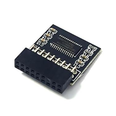 Imagem de Jintai Módulo TPM 2.0 SLB9665 TPM LPC Módulo de 18 pinos para placa-mãe ASRock X399M Taichi/Phantom Gaming 6, H110 Pro BTC+/BTC+_Black, H110M-DVS R2.0/R3.0, H110M-HDS/HDV, H110TM-ITX compatível com