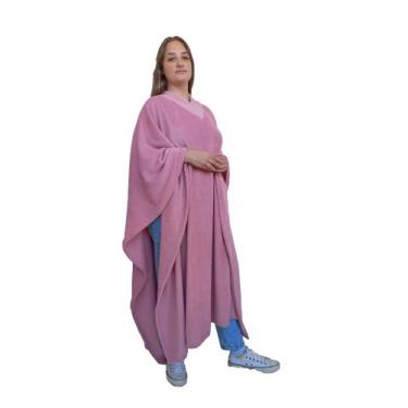 Imagem de Poncho de Inverno,Adulto, Quentinho, Soft, Plush Gola V - Super Estilo