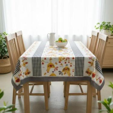 Imagem de Metro toalha de mesa retangular plástica térmica estampada - UZOO