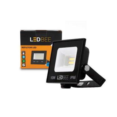 Imagem de Refletor LED 10W 800 Lúmens IP66 Luz Branca 6500K LEDBEE