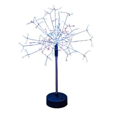 Imagem de ＡＷＨＡＯ Abajur de Mesa, Luminária de Ambiente, Funciona a Bateria E com USB, em Formato de árvore de Mesa para Sala de Estar, Luz Colorida, Tamanho real