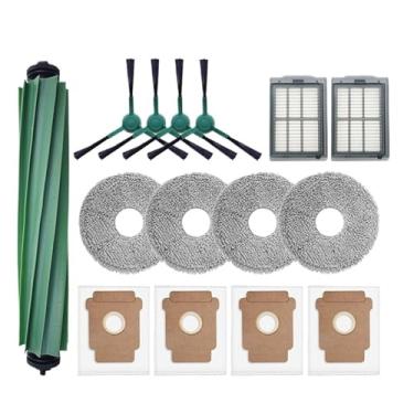Imagem de Compatível com iRobot Roomba Plus 405 Combo / 505 Combo - Escovas principais e laterais + panos de limpeza + filtros + sacos de pó - Acessórios para robô(Light Grey)