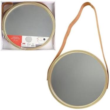 Imagem de Espelho Decorativo Pequeno Redondo 45cm Champagne