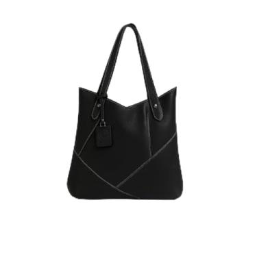 Imagem de Bolsa de Ombro Couro Legítimo Modelo Maria Elegante Modelo:Preto