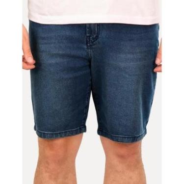 Imagem de Bermuda John John Jeans Masculina Clássica Cartagena Azul Médio-Masculino