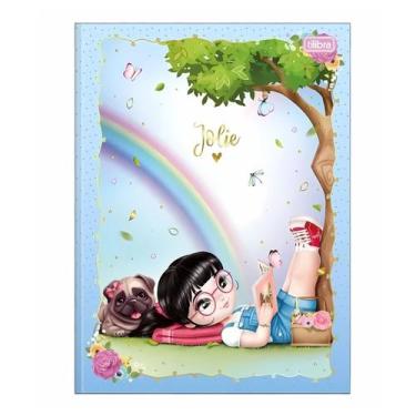 Imagem de Caderno Universitário Jolie 80 Folhas Capa Dura Tilibra Broc, Azul