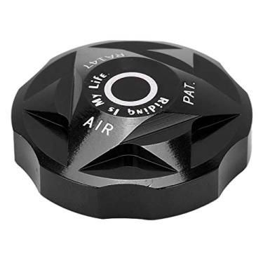 Imagem de Luqeeg Tampa Durável de Alumínio da Câmara de Ar do Garfo Dianteiro para Mountain Bike, Fácil Instalação para Acessório de Bicicleta, Efeito Antiferrugem e Anticorrosão, 1 X Tampa da Câmara de Ar do