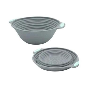 Imagem de Cesta De Pão De Silicone Dobrável Antiaderente, Ferramenta De Cozinha 